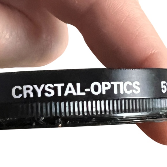 Crystal optics 58mm C-P.L Screw In Filter Made in Japan Pre-owned - Picture 4 of 5